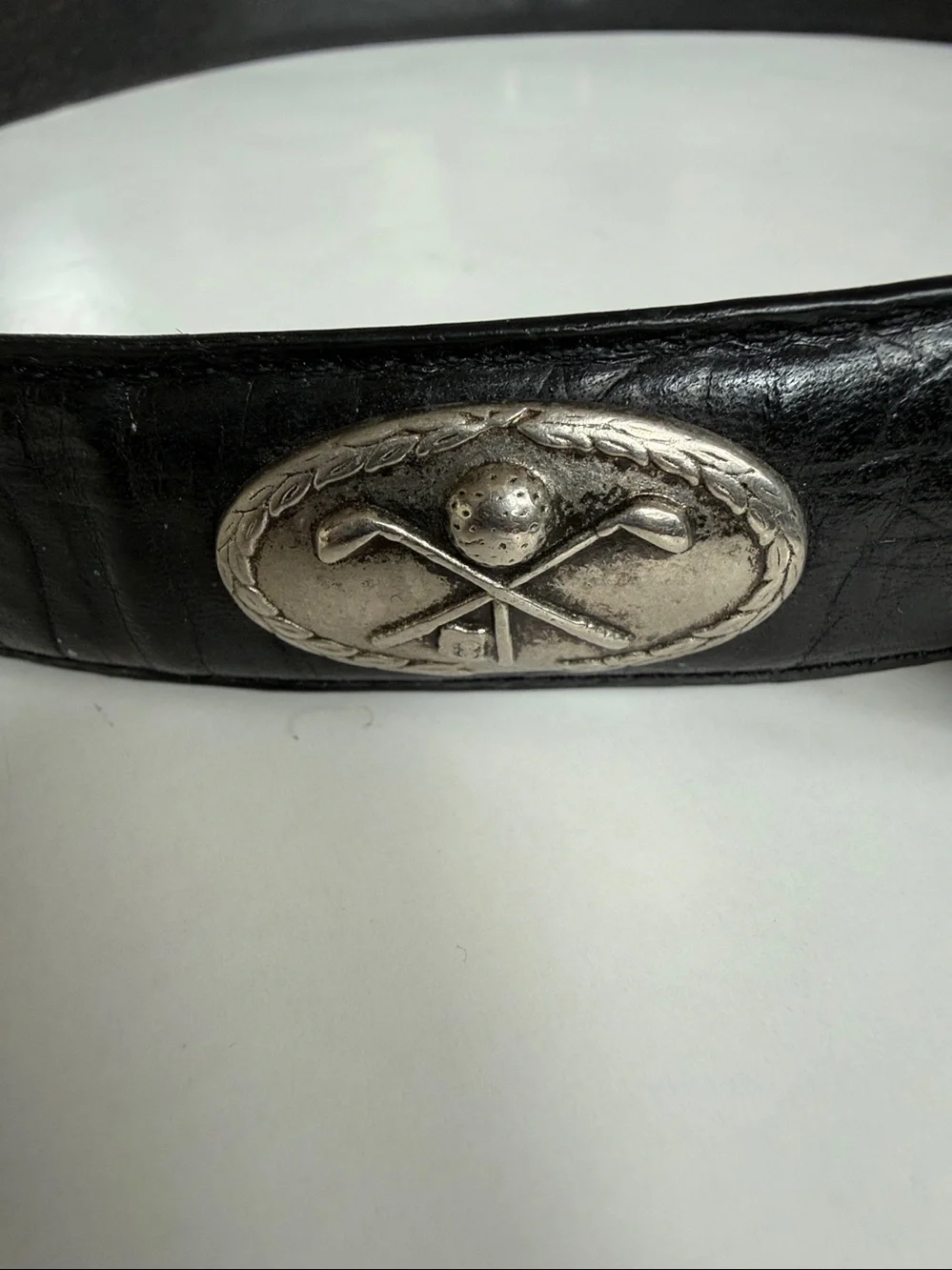Men’s Leather Golf Belt Black